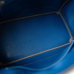Birkin 30 Bleu Celeste Epsom Palladium Plated O Square Stamp - Image 12