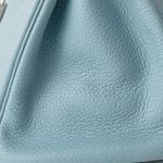 Birkin 30 Blue Ciel Clemence Palladium Plated M Square Stamp - Image 5