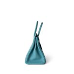 Birkin 30 Veau Togo Blue Atoll Gold Plated T Stamp - Image 17