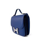 Constance 18 7T Bleu Electrique Chèvre Leather Palladium Plated U Stamp - Image 3