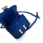 Constance 18 7T Bleu Electrique Chèvre Leather Palladium Plated U Stamp - Image 17