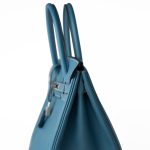 Hermes Birkin 30 Blue Jean Veau Epsom Leather Palladium Hardware G Square Stamp - Image 16