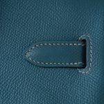 Hermes Birkin 30 Blue Jean Veau Epsom Leather Palladium Hardware G Square Stamp - Image 19