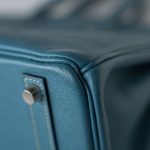 Hermes Birkin 30 Blue Jean Veau Epsom Leather Palladium Hardware G Square Stamp - Image 23