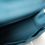Kelly 28 Sellier Blue Jean Veau Epsom Leather Palladium Hardware M Square Stamp - Image 18