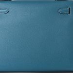 Kelly 28 Sellier Blue Jean Veau Epsom Leather Palladium Hardware M Square Stamp - Image 22