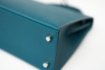 Kelly Sellier 25 Vert Bosphore Veau Epsom Palladium Plated Hardware D Stamp - Image 17