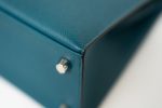 Kelly Sellier 25 Vert Bosphore Veau Epsom Palladium Plated Hardware D Stamp - Image 16