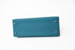 Kelly Sellier 25 Vert Bosphore Veau Epsom Palladium Plated Hardware D Stamp - Image 8