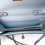 Kelly Wallet To Go Bleu Brume Gold Plated Z Stamp - Image 4