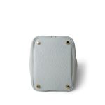 Picotin Lock 18 Bleu Pale Taurillon Clemence Gold Plated - Image 6