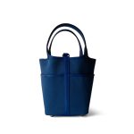 Picotin Lock 18 Bleu Royal Swift and Bleu Egee Toile Geoland Cargo Palladium Hardware - Image 3