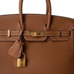 Birkin 25 Gold Togo Gold Plated D Stamp - Image 5