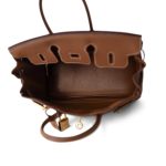 Birkin 25 Gold Togo Gold Plated D Stamp - Image 8