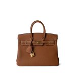 Birkin 25 Gold Togo Gold Plated D Stamp - Image 12