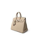 Birkin 25 Trench Togo Palladium Plated A Stamp - Image 2