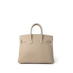 Birkin 25 Trench Togo Palladium Plated A Stamp - Image 6