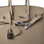 Birkin 25 Trench Togo Palladium Plated A Stamp - Image 12