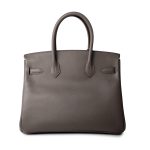 Birkin 30 Etain (Greige) Veau Epsom Leather Gold Plated Hardware A Stamp - Image 3