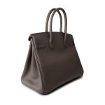 Birkin 30 Etain (Greige) Veau Epsom Leather Gold Plated Hardware A Stamp - Image 11