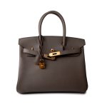Birkin 30 Etain (Greige) Veau Epsom Leather Gold Plated Hardware A Stamp - Image 12