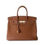 Birkin 35 Gold Veau Togo Leather Gold Plated X Stamp