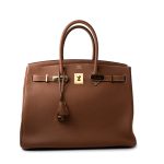 Birkin 35 Gold Veau Togo Leather Gold Plated X Stamp - Image 2