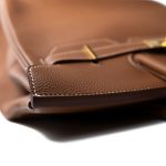 Birkin 35 Gold Veau Togo Leather Gold Plated X Stamp - Image 14