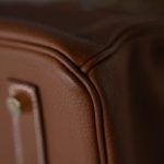 Birkin 35 Gold Veau Togo Leather Gold Plated X Stamp - Image 8