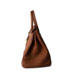 Birkin 35 Gold Veau Togo Leather Gold Plated X Stamp - Image 3