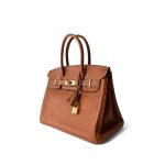Birkin 30 Fauve Barenia Gold Plated Hardware C Stamp - Image 3