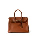 Birkin 30 Fauve Barenia Gold Plated Hardware C Stamp - Image 10