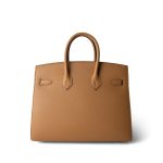 Birkin Sellier 25 Biscuit Epsom Gold Plated Z Stamp - Image 3