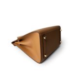 Birkin Sellier 25 Biscuit Epsom Gold Plated Z Stamp - Image 12