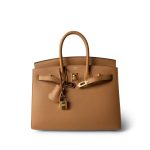 Birkin Sellier 25 Biscuit Epsom Gold Plated Z Stamp - Image 15