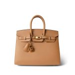 Birkin Sellier 25 Biscuit Epsom Gold Plated Z Stamp - Image 22