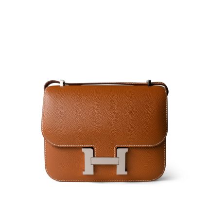 Constance 18 Gold Veau Epsom Palladium Plated Z Stamp