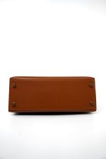 Kelly 25 Pain d’Epice Chèvre Mysore Goatskin Gold Plated Hardware Y Stamp - Image 6