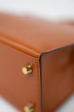 Kelly 25 Pain d’Epice Chèvre Mysore Goatskin Gold Plated Hardware Y Stamp - Image 8