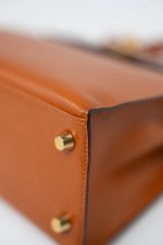 Kelly 25 Pain d’Epice Chèvre Mysore Goatskin Gold Plated Hardware Y Stamp - Image 11