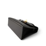 Kelly Pochette Ebene (Brown) Swift Leather Gold Plated Hardware H Square Stamp - Image 6