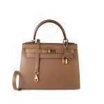 Kelly Sellier 28 Alezan Veau Epsom Leather Gold Plated 2021 Z - Image 5