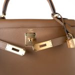 Kelly Sellier 28 Alezan Veau Epsom Leather Gold Plated 2021 Z - Image 11
