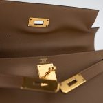 Kelly Sellier 28 Alezan Veau Epsom Leather Gold Plated 2021 Z - Image 9