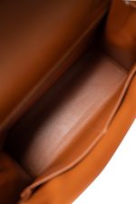 Kelly Sellier 32 Noisette Box Calfskin Palladium Plated ￼[E] Stamp - Image 10