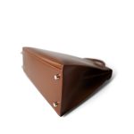 Kelly Sellier 32 Noisette Box Calfskin Palladium Plated ￼[E] Stamp - Image 4