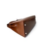 Kelly Sellier 32 Noisette Box Calfskin Palladium Plated ￼[E] Stamp - Image 5