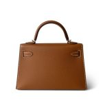 Mini Kelly Sellier Gold Veau Epsom Gold Plated Z Stamp - Image 6