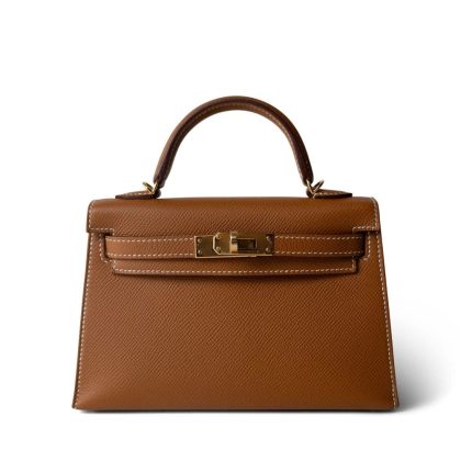 Mini Kelly Sellier Gold Veau Epsom Gold Plated Z Stamp