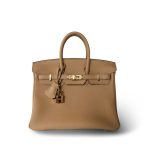 Birkin 25 Chai Togo Gold Plated U Stamp